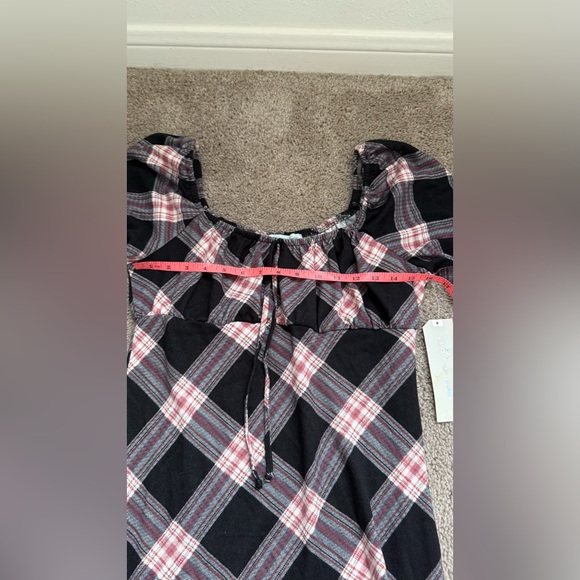 Almost Famous Stretchy Midi Pink & Black Dress XL NWT - Picture 2 of 6